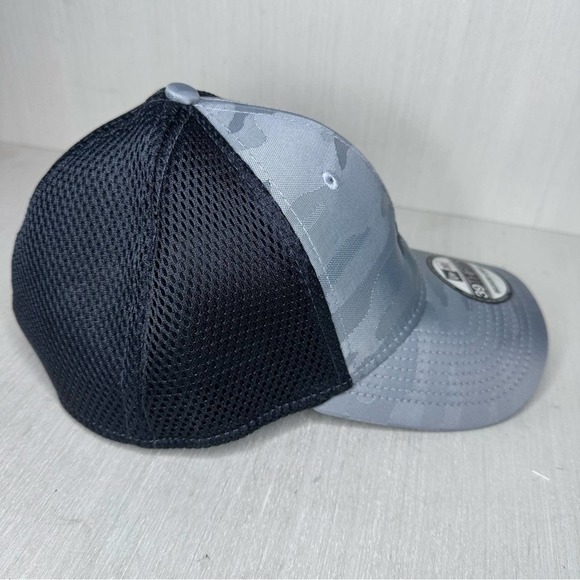 New Era 39Thirty Waste Management Camo Stretch Mesh Back Hat Cap Size M/L New - Picture 4 of 7